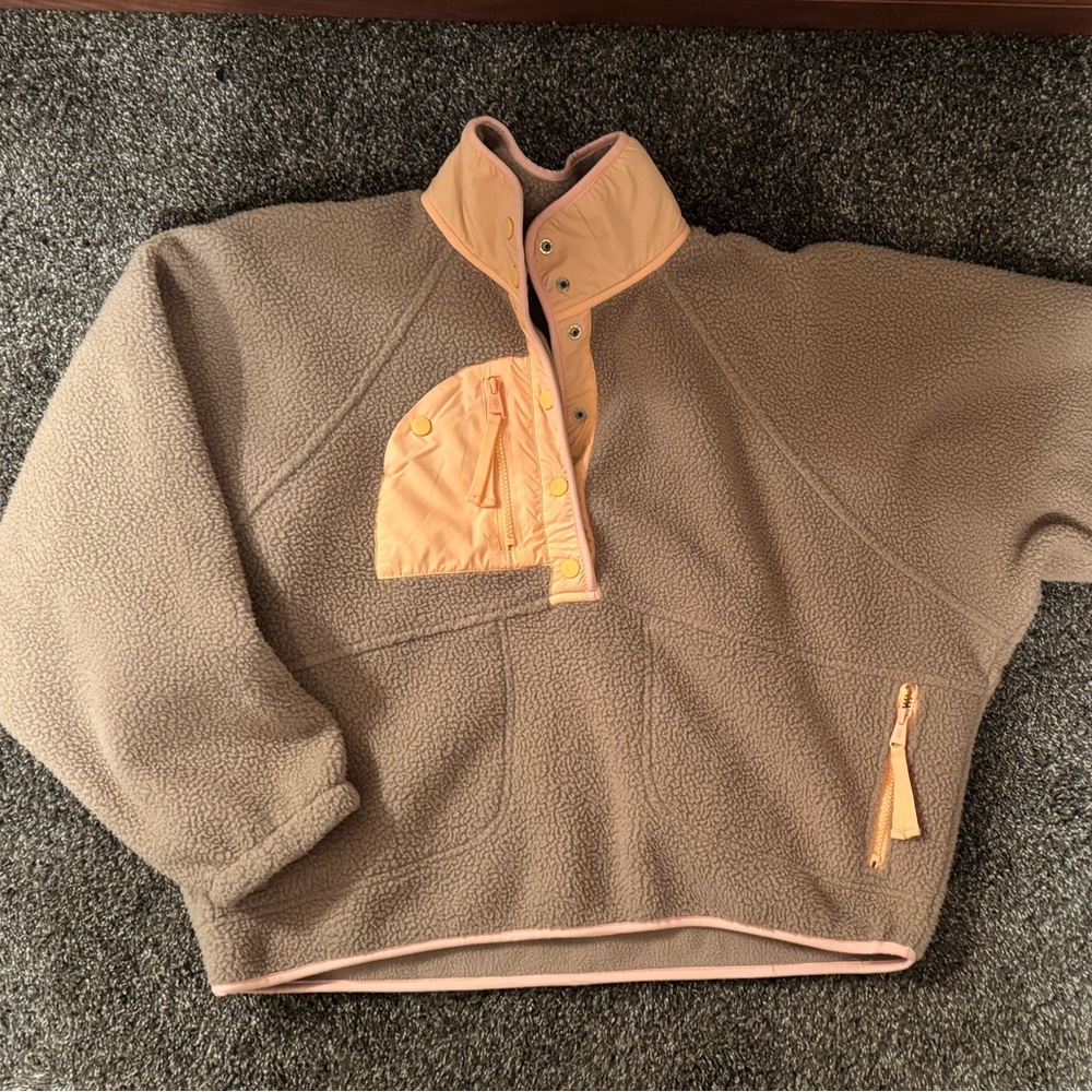 Free People Hit The Slopes Colorblock Pullover
